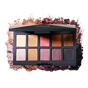 img 4 attached to 💄 Haus Laboratories by Lady Gaga: Glam Room Palette No. 1: Fame - 10-Shade Eyeshadow Palette with Pigmented Matte, Metallic, Shimmer, and Sparkle Finishes, Offering Blendable & Buildable Eye Makeup