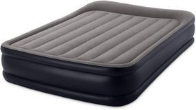 img 3 attached to 🛏️ Надувной матрас Intex Pillow Dura-Beam серии Rest Raised (модель 2020) - удобный внутренний насос для максимального комфорта и легкого надувания.