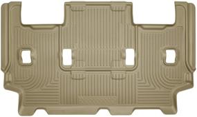 img 4 attached to 🚗 Husky Liners Weatherbeater 3rd Seat Floor Mat for 07-17 Ford Expedition EL & Lincoln Navigator L - Black, Model 14323