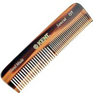 🖐️ handmade england: kent a ot double tooth hair pocket comb – small fine/wide tooth comb for hair, beard, and mustache grooming for men, women, and kids – coarse/fine hair grooming comb – saw cut hand polished logo