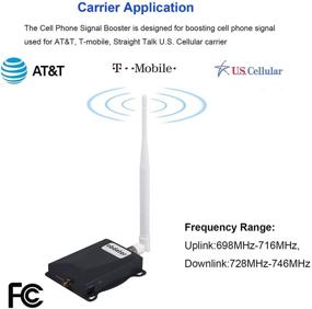 img 2 attached to 📶 Усилитель сигнала сотового телефона AT&T 4G LTE 5G - Усиливает сигналы сетей ATT T-Mobile Band12/17 для дома - Улучшает качество голоса и передачу данных