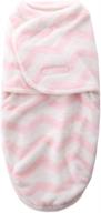 🧸 bootkitchentan pink swaddle blanket with foot zipper design for easy diaper changes: secure sleep bag for baby swaddling wraps logo