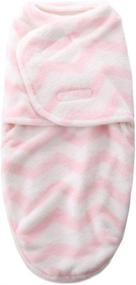 img 3 attached to 🧸 BootKitchenTan Pink Swaddle Blanket with Foot Zipper Design for Easy Diaper Changes: Secure Sleep Bag for Baby Swaddling Wraps