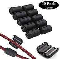 vskey clip-on noise filter [10pcs 7.0mm]: high-frequency ferrite core choke clips for speakers, video, radio, amplifier & home audio devices – noise suppressor (0.27 inch inner diameter) logo