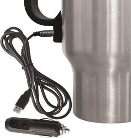 img 3 attached to ☕ Brentwood Travel Mug 12 Volt Heated, 16 oz, Stainless Steel: Stay Warm On-the-Go!