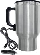 ☕ brentwood travel mug 12 volt heated, 16 oz, stainless steel: stay warm on-the-go! логотип