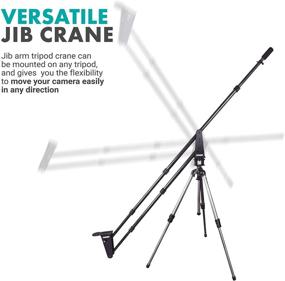 img 3 attached to 📷 Sevenoak SK-JA20-II 7-Ft Carbon Fiber Camera Jib/Crane with 360-Degree Panning Base and Counterweight Sandbag for DSLR Cameras - Load Capacity 11 lb (5kg)