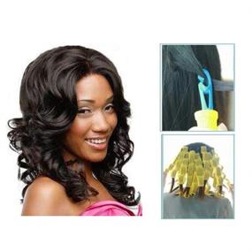 img 3 attached to 🌀 Beron 30 Piece Magic Hair Curlers: Spiral Curls Styling Kit for Extra Long Hair (up to 22"), No Heat Corkscrew Curlers with Magic Hook - Blue/Pink/Orange Options Included