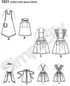 img 2 attached to 👗 Простота 1221: Откройте для себя моду винтажа 1940-х годов с набором мастер-класса по пошиву фартука для женщин, размеры S-L.