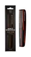 percy nobleman men's hair comb (карельская черепашка): стильный и прочный инструмент для ухода за мужскими волосами логотип