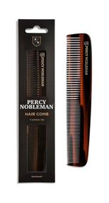 img 2 attached to Percy Nobleman Men's Hair Comb (Карельская черепашка): Стильный и прочный инструмент для ухода за мужскими волосами