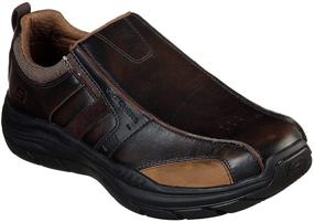 img 1 attached to 👞 Skechers Wildon Leather Moccasin Men's Shoes 2.0 Anticipated