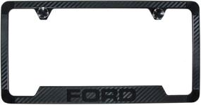 img 1 attached to Ford Blacked Carbon Fiber License