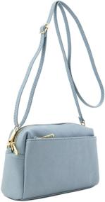 img 3 attached to Small Crossbody 👜 Bag with Triple Zipper