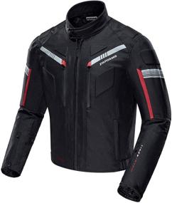 img 3 attached to 🧥 Men's Waterproof Motorcycle Jacket: CE Armoured Full Body Protection for Summer/Winter Riding