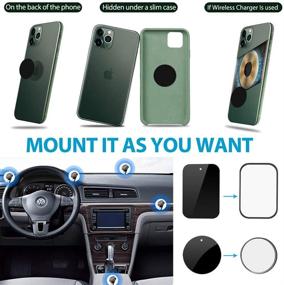 img 1 attached to 📱 CISID Car Phone Holder Mount - 360° Adjustable Magnetic Dashboard & Windshield Stand for iPhone 11 pro/All Cell Phones