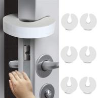 🚪 baby door pinch guard & slam stopper - soft foam door stopper, prevents finger pinch injuries, slamming doors, child or pet lock-ins (pack of 6) logo