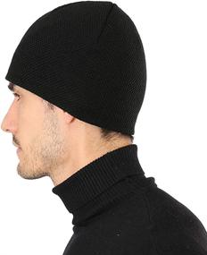 img 2 attached to DOANNOTIUM Fleece Lined Beanie Winter Outdoor Recreation for Outdoor Clothing