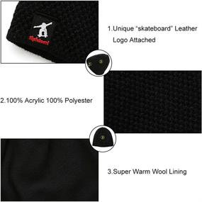 img 1 attached to DOANNOTIUM Fleece Lined Beanie Winter Outdoor Recreation for Outdoor Clothing