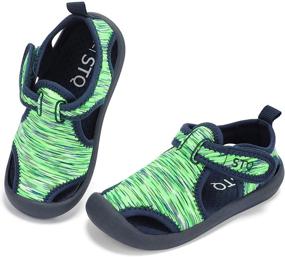 img 4 attached to STQ Dinosaur Boys' Breathable Outdoor Sandals for Enhanced Outdoor Performance