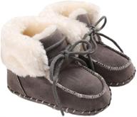 👶 yvinak newborn baby girls boys warm winter snow boots non-skid soft sole infant crib shoes logo