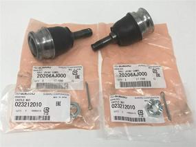 img 1 attached to 🔧 OEM Genuine Subaru Suspension Front Lower Ball Joint Nut and Pin Kit Set Of 2 - Impreza 20206AJ000 023212010 051030300, Suitable for Baja, Outback, Legacy, Forester, Impreza, Crosstrek, STI, WRX