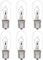 🔦 simba lighting microwave appliance light bulb t8 40w (6 pack) for ovens, hood, stove top - dimmable, warm white, e17 screw base - 110v 120v 125v 130v logo