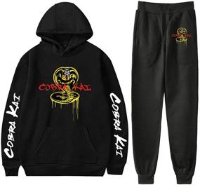 img 2 attached to RongJun Unisex Hoodie Sweater Sweatpants: Stylish and Comfortable Matched Set