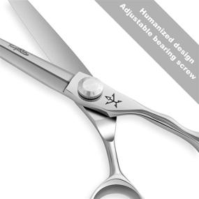 img 2 attached to 💇 Fengliren 6.5 Inch High-End Professional Barber Hair Cutting Scissors/Shears with Ultra-Sharp Blades Made of Advanced Stainless Steel Alloy (Harder than 440C) - Ideal for Senior Hair Salons