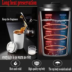 img 1 attached to BYH Stainless Insulated Suitable Drinks Coffee