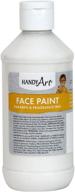 handy face paint white 8 ounce logo