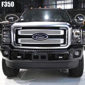 img 2 attached to Прочные хромированные зеркальные накладки для Ford F250 F350 F450 2008-2016 от PerfecTech (2 шт)