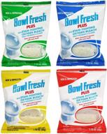 🚽 bowl fresh plus toilet bowl cleaner and deodorizer: water activated fragrance with every flush - pack of 4 logo