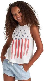 img 1 attached to 🔥 Girls' Billabong Graphic Firecracker Crystal Tops, Tees & Blouses