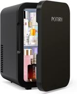 🥶 potiry 6l mini fridge - portable ac/dc thermoelectric cooler and warmer for bedroom, car, home, travel - mini refrigerator for skin care, foods, medications logo
