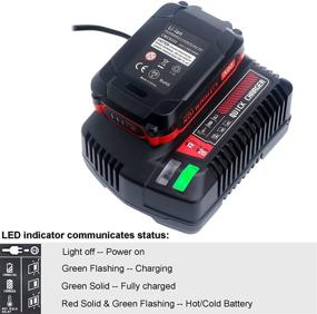 img 1 attached to 🔋 Biswaye CMCB104 Battery Charger: Compatible with CRAFTSMAN V20 Lithium Battery (20V MAX) - V12/V20 Series