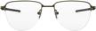 oakley ox5142 514202 eyeglasses pewter 52mm logo