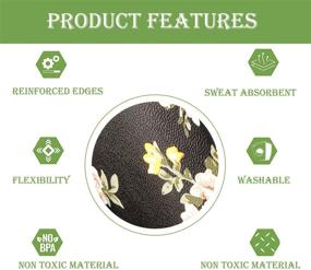 img 2 attached to 🌸 Enhance Your Driving Experience with ZYHW Car Steering Wheel Cover: Universal 15 Inch Middle Size Auto Anti-Slip Wheel Protector Flower Pattern D Style