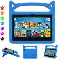 dinines kid-proof case with stand handle for all-new 8 plus/ 8 inch tablet, blue - 8 inch 2020 case for kids (10th generation, 2020 release) logo