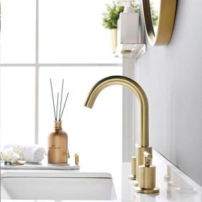 img 2 attached to 🚰 Bathroom Faucets - Phiestina WF003 1 BG: Widespread Style