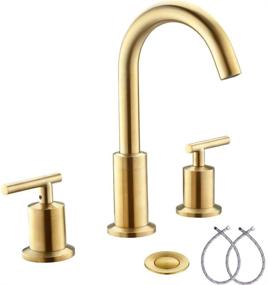 img 4 attached to 🚰 Bathroom Faucets - Phiestina WF003 1 BG: Widespread Style