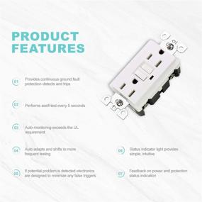 img 2 attached to Receptacle Tamper Resistant Resistant Self Test Wallplate