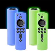 silicone firestick compatible glowblue glowgreen television & video for television accessories logo