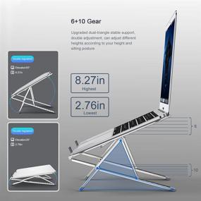 img 3 attached to Portable Adjustable Ergonomic Foldable Anti Slip