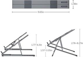 img 2 attached to Portable Adjustable Ergonomic Foldable Anti Slip