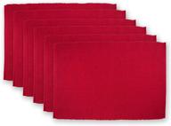 🌺 dii cardinal cotton everyday placemat - add a pop of color to your table! логотип