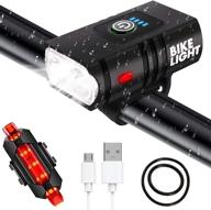 vjk bike light set - super bright 1200 lumens headlight + tail light | rechargeable led bicycle light kit, easy mounting | ideal for mountain, road, and commuting cycling logo