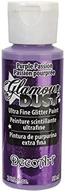 🎨 2oz purple passion glitter paint by decoart glamour dust logo