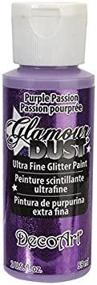 img 2 attached to 🎨 2oz Purple Passion Glitter Paint by DecoArt Glamour Dust