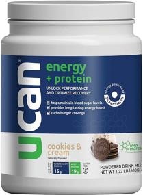 img 4 attached to 🏋️ UCAN Energy + Whey Protein Powder (19g) - Pre & Post Workout Protein Powder with Energy Boost - Keto Friendly, No Added Sugar, Gluten-Free - Cookies & Cream Flavor - 12 Servings